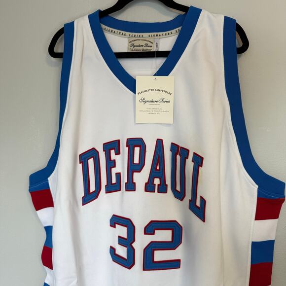Terry Cummings DePaul Jersey #32 NWT Size 60 3XL Blue Demons Throwback NWT New - Picture 3 of 9